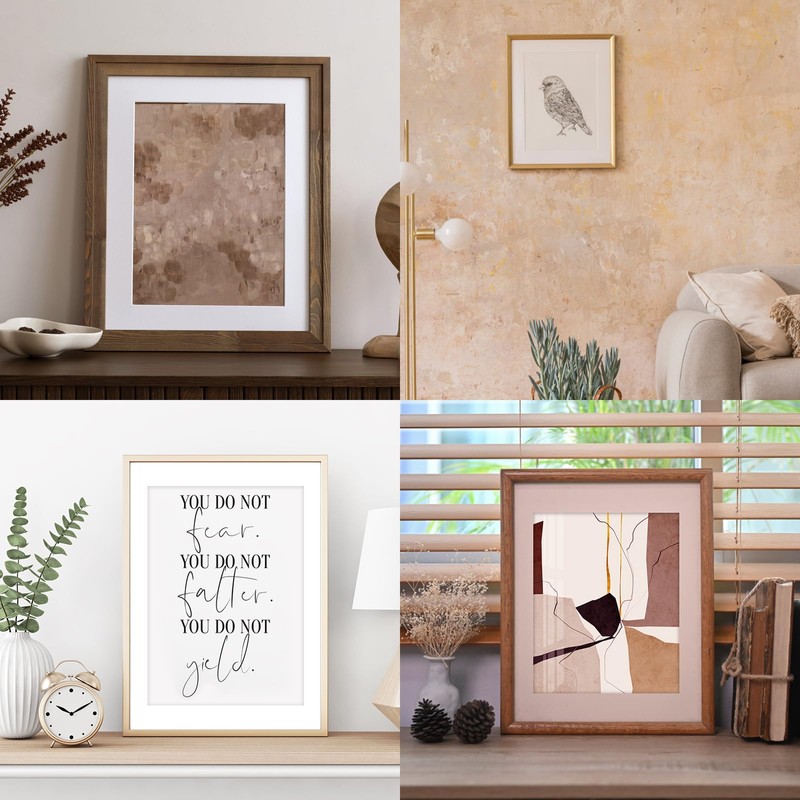 10pcs Picture Mounts 8 x 6, Cardboard Photo Mount for