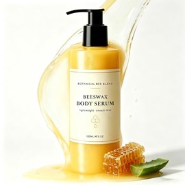 Sérum Corporal con Cera de Abejas 100g, Hidratante con Aceite de Aguacate y Manteca de Karité, para Piel Seca y todo el Cuerpo, Aceite Corporal Vegano