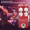 Distortion Effect Metal Shell Red True Bypass Foot Switch for