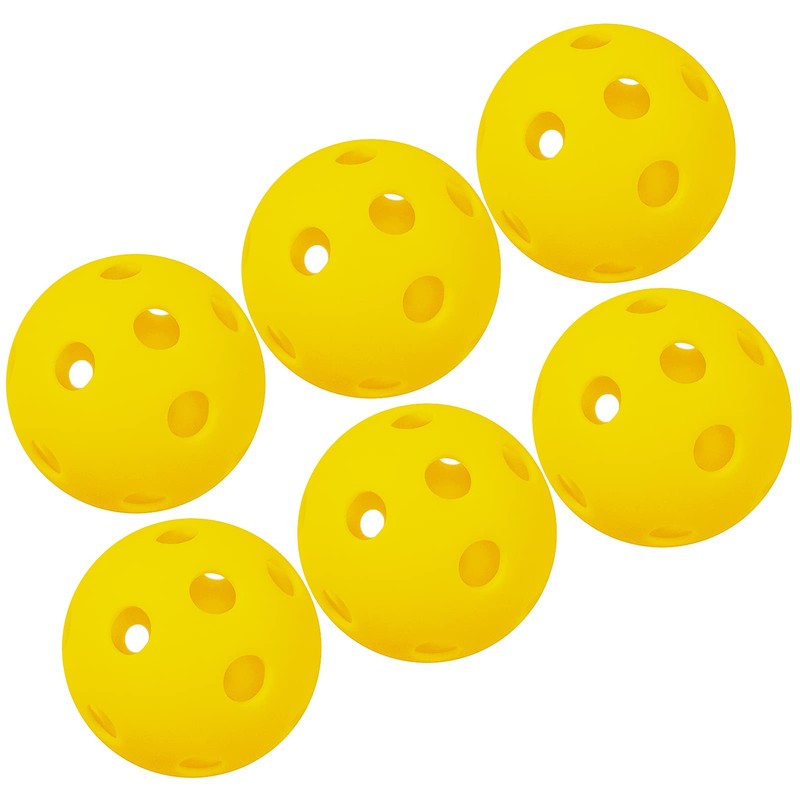 Lixada Pickleball Balls with 26 Small Precisely Drilled Holes for