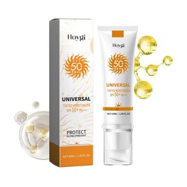Hoygi Tinted Sunscreen to prevent sunburn and tanning Universal Protector Solar SPF 50, Protector Solar Con Color, Hydrating Sun Essence Face Sunscreen, No Sticky Waterproof，Daily Use For All Skin Types  Men and Women Facial  Skincare - Specification: 2p