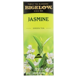 Bigelow Tea Green Jasmine 28ct (Pack of 1), Medium-Caffeine, All Natural, Antioxidant-Rich, Individual Foil-Wrapped Bags