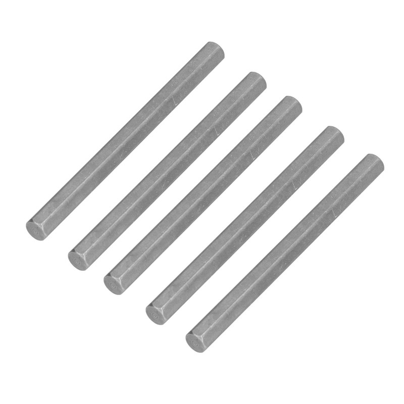 5Pcs Long Rod Nut Hex Coupling Straight Bar Stainless Steel