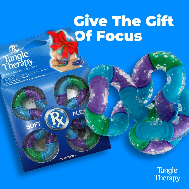 Tangle Therapy - Fidget Tangle to Reduce Anxiety - Rubber