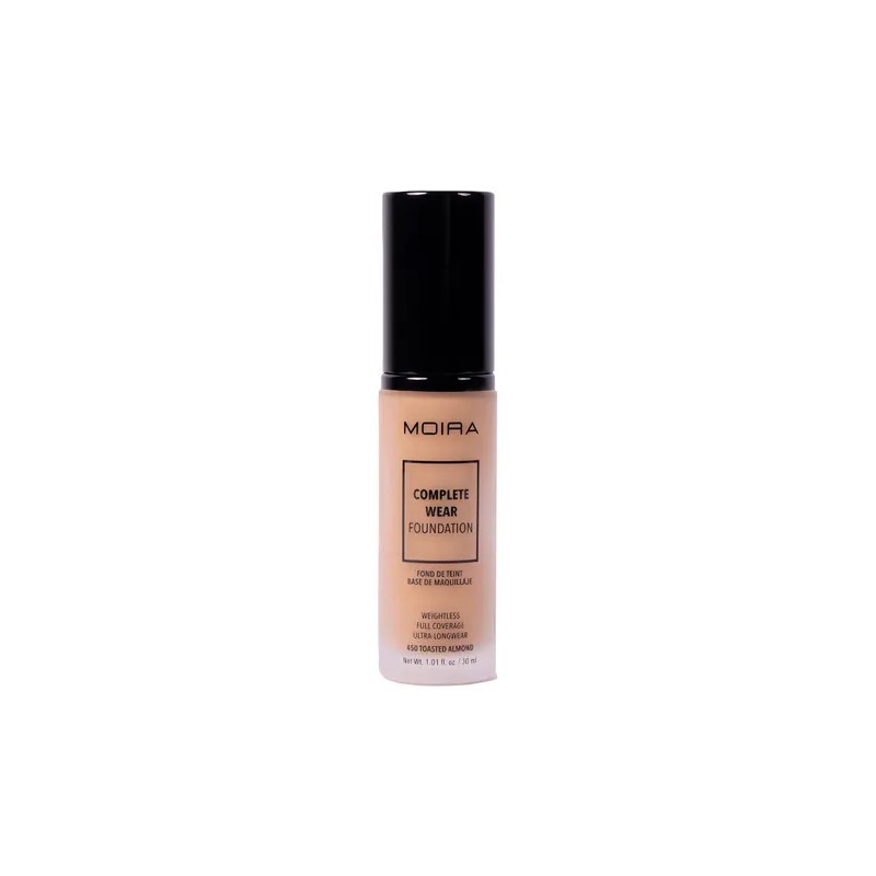 Base De Maquillaje Lquida Moira Complete Wear Foundation Acabado Mate