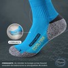 Piarini 2 pairs Coolmax outdoor socks, functional socks, short, black,