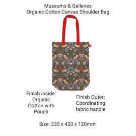 Museums & Galleries V&A William Morris Strawberry Thief Organic Cotton Tote Bag