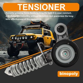 binopoly 38344 Drive Belt Tensioner Assembly With Pulley For 2011-2021 Buick Encore Chevy Cruze/Sonic/Trax OE#89637 25195388 55565236 55352021 90531965