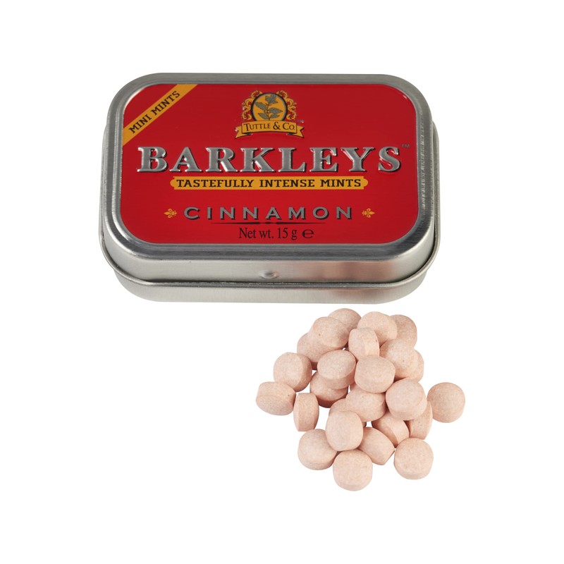 Barkleys Mints Sugar Free Cinnamon Intense Mints Tins (Pack of