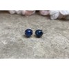 Handmade Sterling Silver Kyanite Stud Earrings, Blue Gemstone Post Earrings