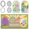 Metal Easter Four Eggs Combination Cutting Dies, 4PCS Easter 3D