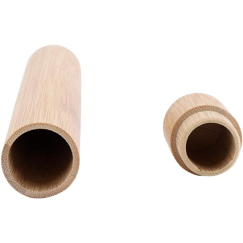 Estuche para cepillos de dientes de bambú ecológico portátil Estuche