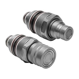 6679837 6680018 Hydraulic Flat Face Quick Coupler Male & Female Quick Connect Thread Φ46mm Compatible with Bobcat 753-883 A220 - A770 S130 - S770 T140 - T870