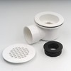 MUCOL Low Profile Shower Base Drain with Perforated Strainer, 1.5