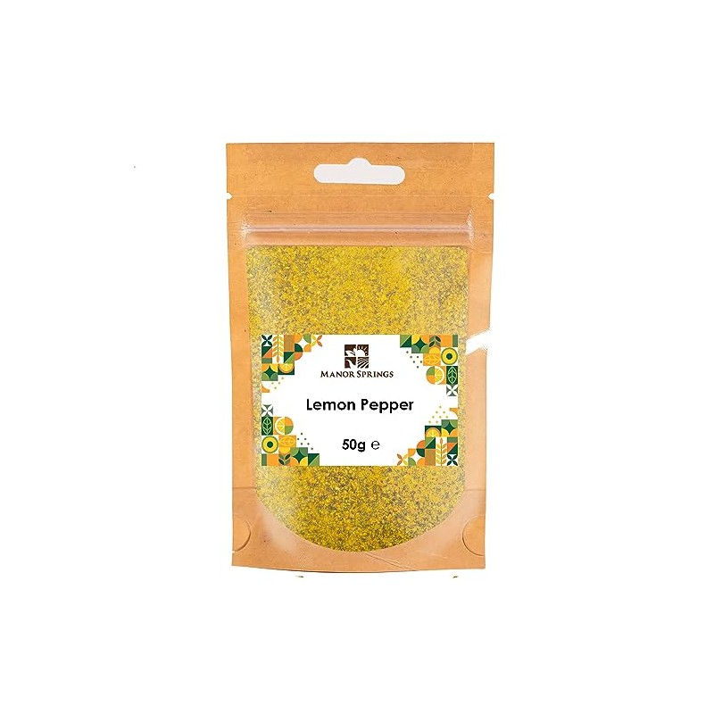 Lemon Pepper Seasoning 50g by Manor Springs