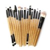 Vtrem 15 PCs Kabuki Brush Powder Foundation Premium Cosmetic Makeup