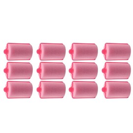 Limnyves 24pcs Dark Pink Hair Styling Soft Foam Sponge Roller Curler Hairdressing Tools