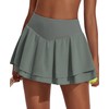 PINSPARK Womens Pleated Tennis Skirts with 3 Pockets High Waisted