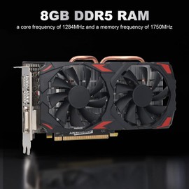 Gaming Graphics Card, RX 580 8GB DDR5 256BIT Computer Graphics Card with PCI Express 3.0 16X Slot, PC Graphics Card for Desktop Computer Gaming (580 8G D5)