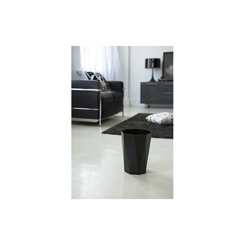 Yamazaki Industries Trash Can 6412 Diamond Black