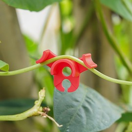 XINHUIDALSQ 60 PCS Low-Pressure Plant Training Clip, 90 Degrees Plant Stem Trainer, Plant Training Clips Plant Bud Bender, Gentle Plant Clips(Red)