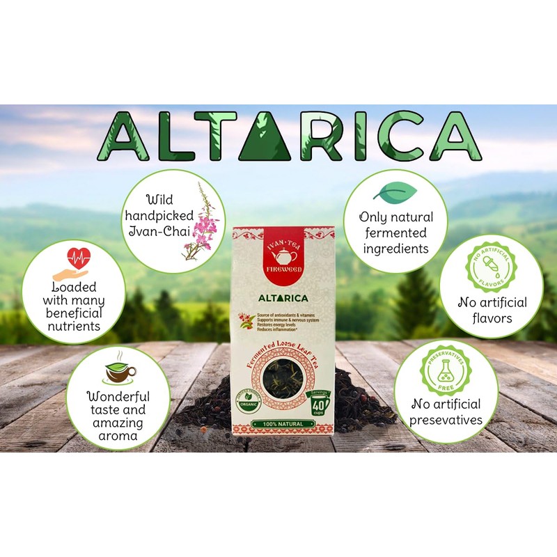 Altarica Siberian Natural Wild Ivan Chai Fireweed Willowherb Fermented Long