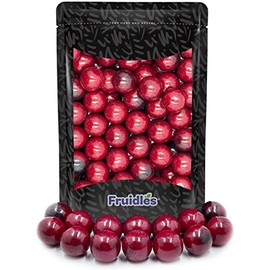 Fruidles Black Cherry Gum Balls Fruit Flavored, Candy Buffet Treats, Machine Size Refills, Kosher Certified Parve, 1" Inch (2 Pounds)