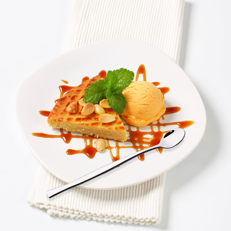 Lesbin Cucharas para helado de mango largo, 8 piezas, 7.28