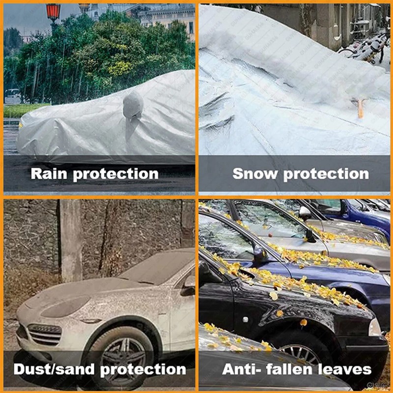 GLOWSPEED Full Car Cover for Outdoor Sun Dust Scratch Rain