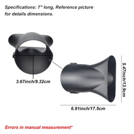 Flat Nozzle for WORX TURBINE Soffiatore Ugello Electric Leaf Blower, Work for WG519, WG520, WG546, WG591 Models. (7" long)