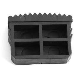 Home Aluminum Ladder Rubber Feet Replacement, Black Ladder Feet Foot Non-Slip 2pcs/Pair Solid Rubber