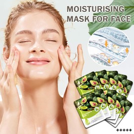 Hydrating Face Mask Set,10 Combo Pack Moisturizing Facial Sheet Masks Set for Women & Men,All Skin Type(I)