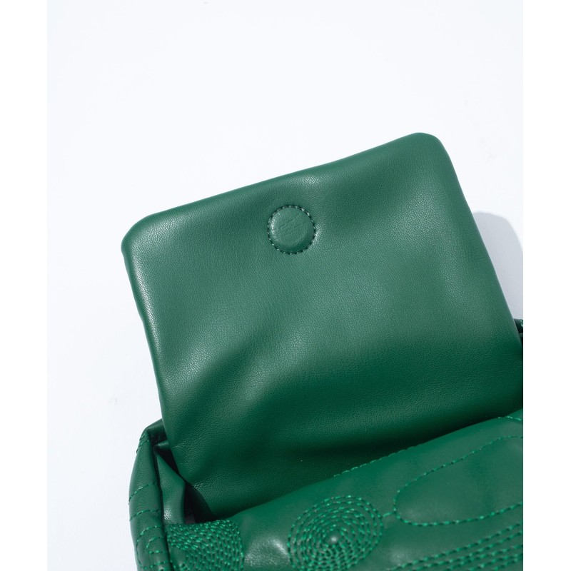F.C. POUCH/MINI BAG TECH LEATHER CONTOUR MINI POUCH, green
