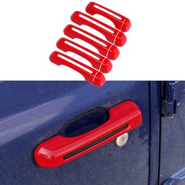 Barong for Jeep Wrangler JL JLU Sports Sahara Freedom Rubicon Unlimited Gladiator JT 2-Door & 4-Door 2018-2025 Accessories Door Handle Inserts Cover Trim (Red