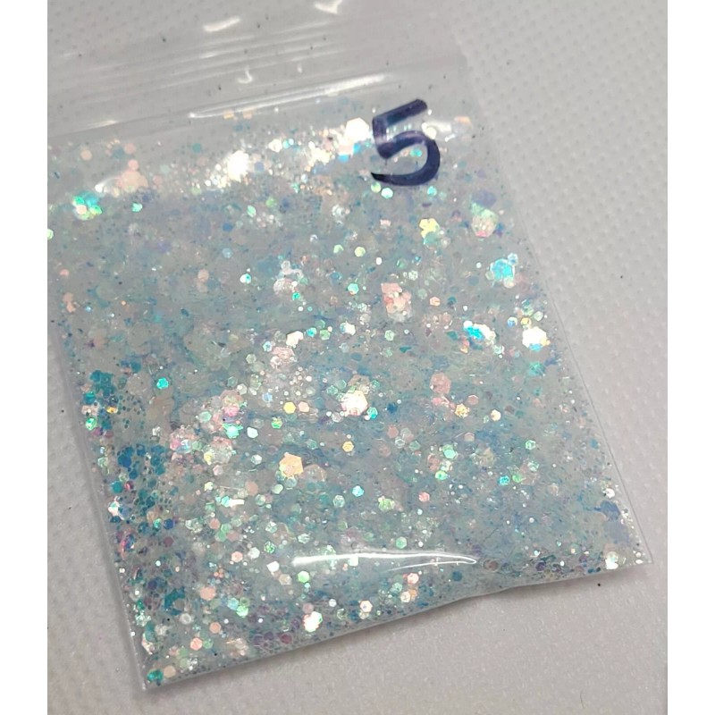 Highly Reflective Light Blue Glitter Mix - Craft - Nail