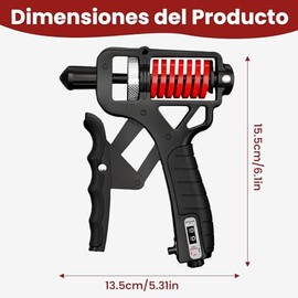 Ejercitador de Mano 5 en 1, Conteo Electrónico Fortalecedor de Agarre con Doble Resorte,Fortalecedor de Agarre de Mano,Antebrazo ejercitador para Rest
