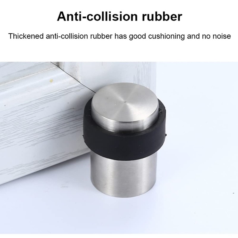SEIWEI Door Stop, 45mm Heavy Duty Round Stainless Steel for