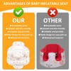QMVESS Inflatable Baby Seat with Tray, Fully Supportive Infant Floor