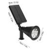 9LED Chips Solar Spotlights LED Solar Landscape Lights for Outdoor