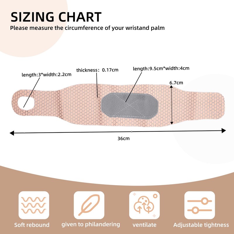 Offtrte 2 Pack Ultra Thin Wrist Support and Compression Wraps