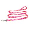 Olahibi Dog Collar and Leash Set, Pink Daisy Pattern, Polyester