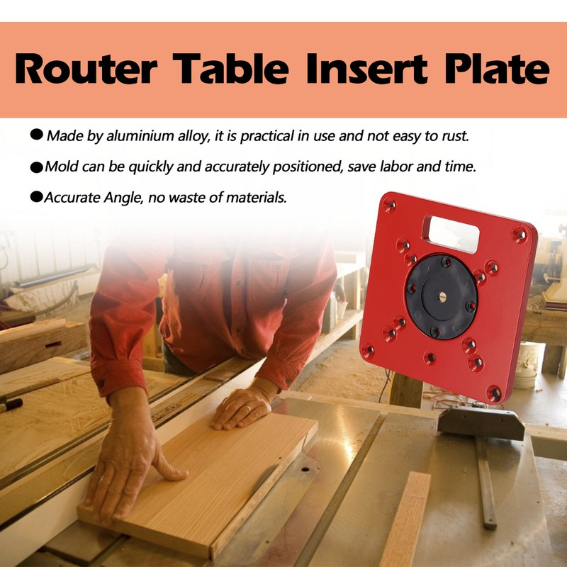 Multifunctional Router Table Insert Plate Woodworking Benches Aluminium Wood Router