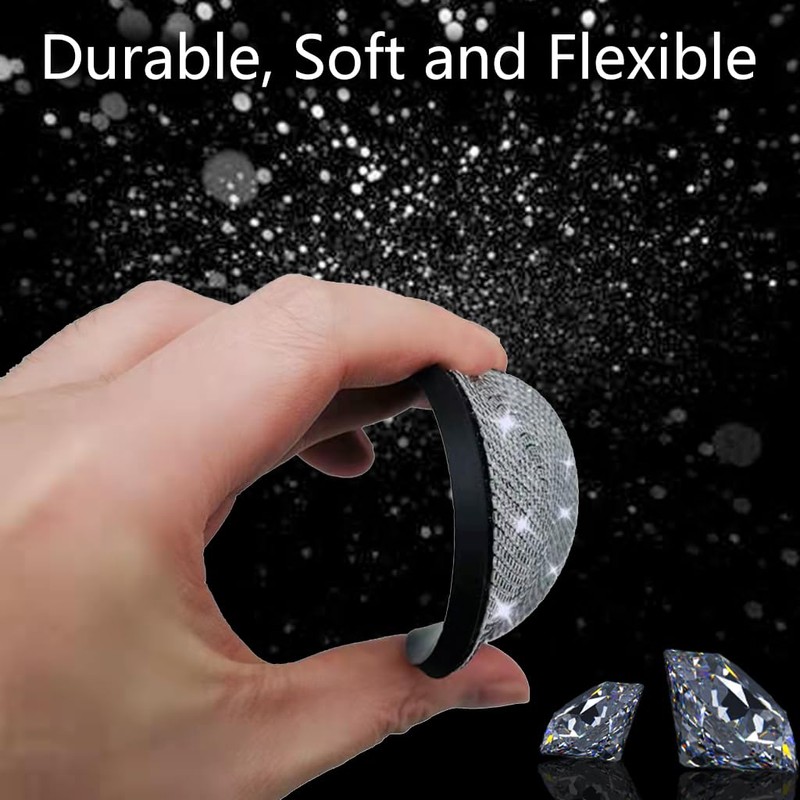 2pcs Bling Car Cup Holder Coasters & 2pcs Push Start