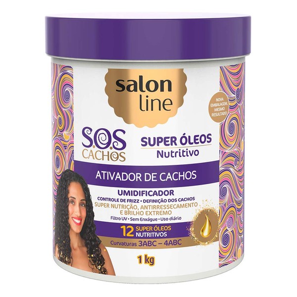 Salon Line - Linha Tratamento (SOS Cachos) - Ativador De Cachos Nutritivo 1000 Gr - (Salon Line - Treatment (SOS Curls) Collection - Nourishing Curl Activator Net 35.27 Oz)