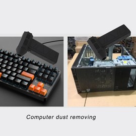 ASHATA Electric Air Atomizer, Reusable, 300,000 RPM, Portable, Type C, Fast Charge, 16,000 mAh, Speed Adjustable, Electric Jet Fan for Car, Computer,