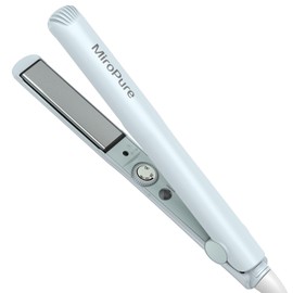 MiroPure 1 Inch Flat Iron, Hair Straightener with 30S Fast Heating & 60min Auto Shut-Off, Hair Straightener and Curler 2 in 1 with 3D Ceramic Floating Plates, Blue