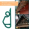 100 Pcs of Christmas Light Gutter Eaves Clip, Plastic Christmas