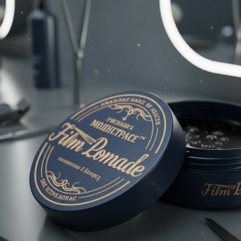 Firm Pomade Cera para Cabello Base Agua - Fijación Extra Fuerte y Alto Brillo - Aroma Cítrico con Cera de Abejas - 105g