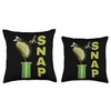 Oh Snap Funny Venus Flytrap Carnivorous Plant Tee Throw Pillow
