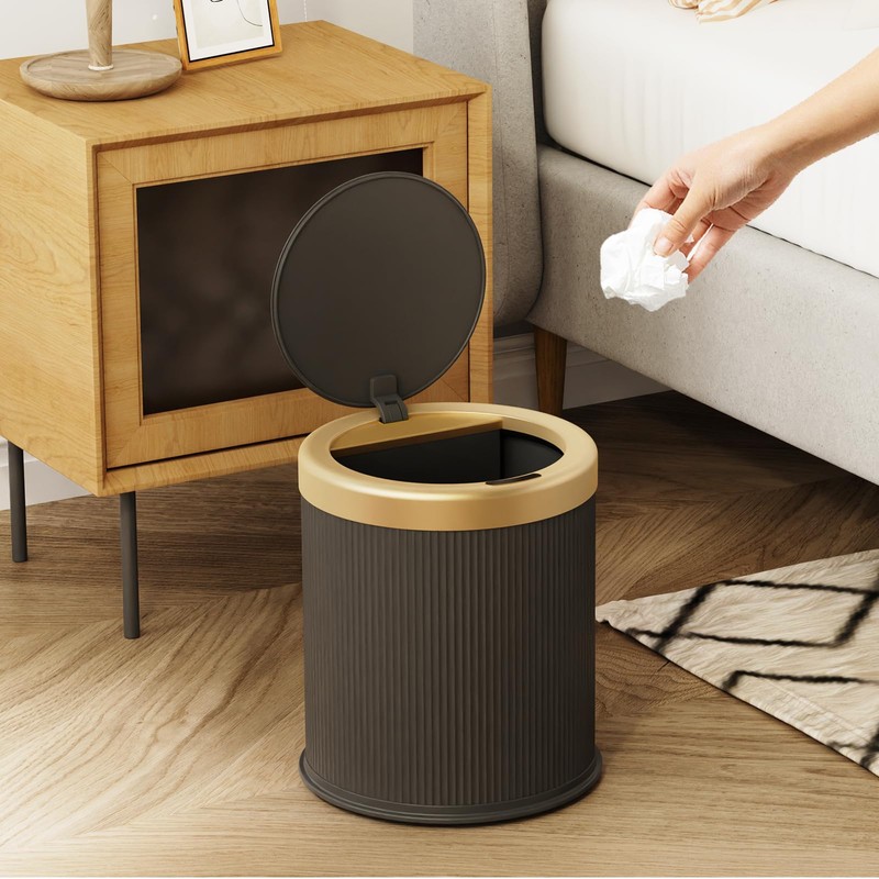 stonespace Automatic Bathroom Trash Can, Motion Sensor Trash Can Bathroom,
